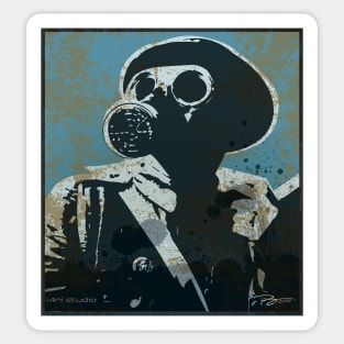 Gas Mask Gus Sticker